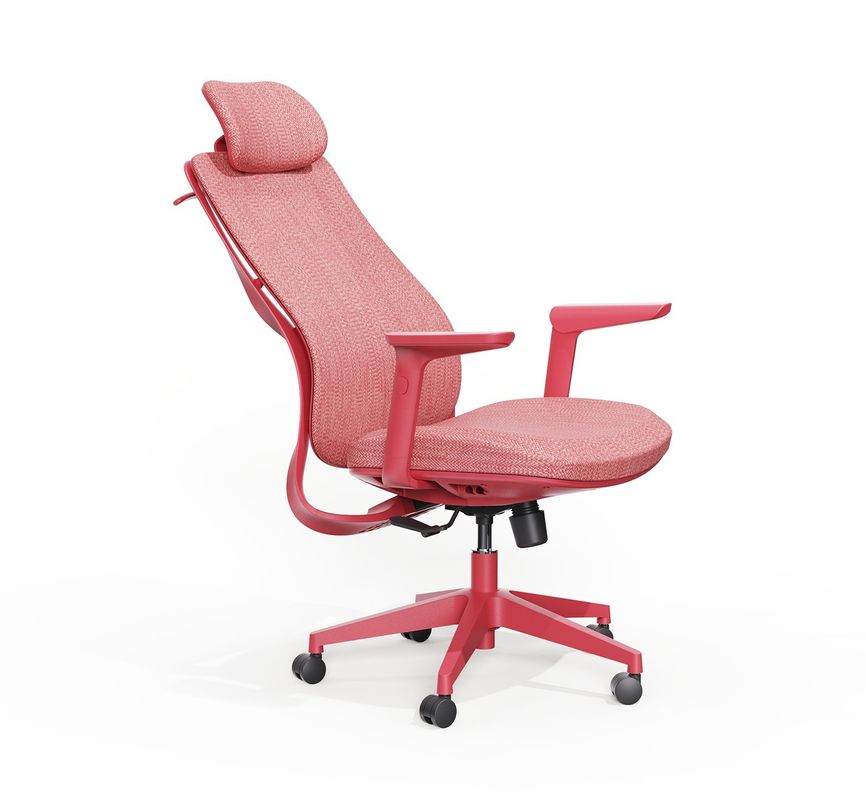 Migliora il tuo spazio di lavoro con schiena alta sedia da ufficio Executive Red Mesh con supporto lombare