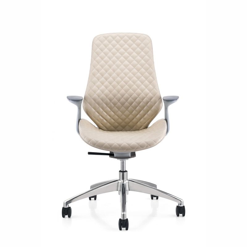 Luxury White Frame Office Chair Comodo capo reclining sedia girevole per l'esecutivo