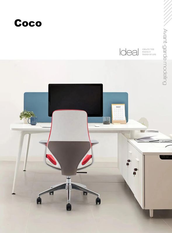 Luxury White Frame Office Chair Comodo capo reclining sedia girevole per l'esecutivo