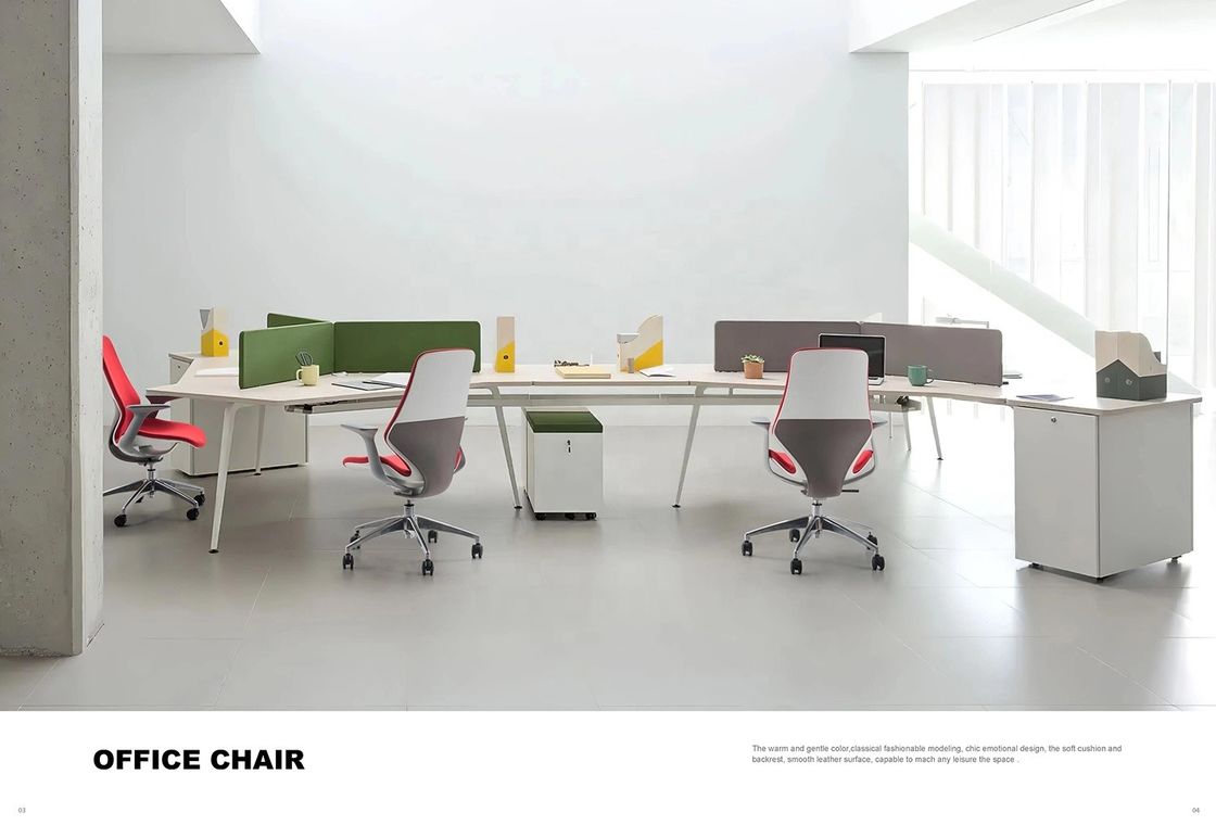 Luxury White Frame Office Chair Comodo capo reclining sedia girevole per l'esecutivo