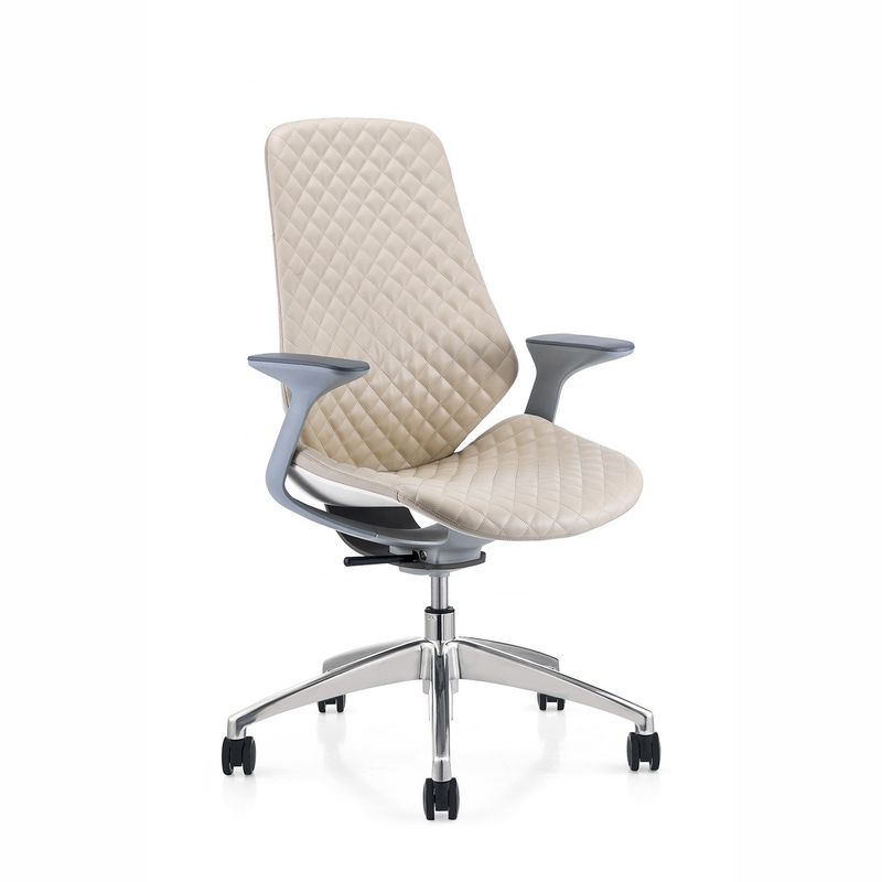 Luxury White Frame Office Chair Comodo capo reclining sedia girevole per l'esecutivo