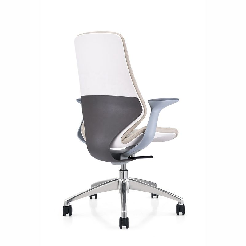 Luxury White Frame Office Chair Comodo capo reclining sedia girevole per l'esecutivo