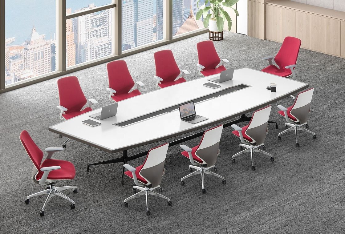 Luxury White Frame Office Chair Comodo capo reclining sedia girevole per l'esecutivo