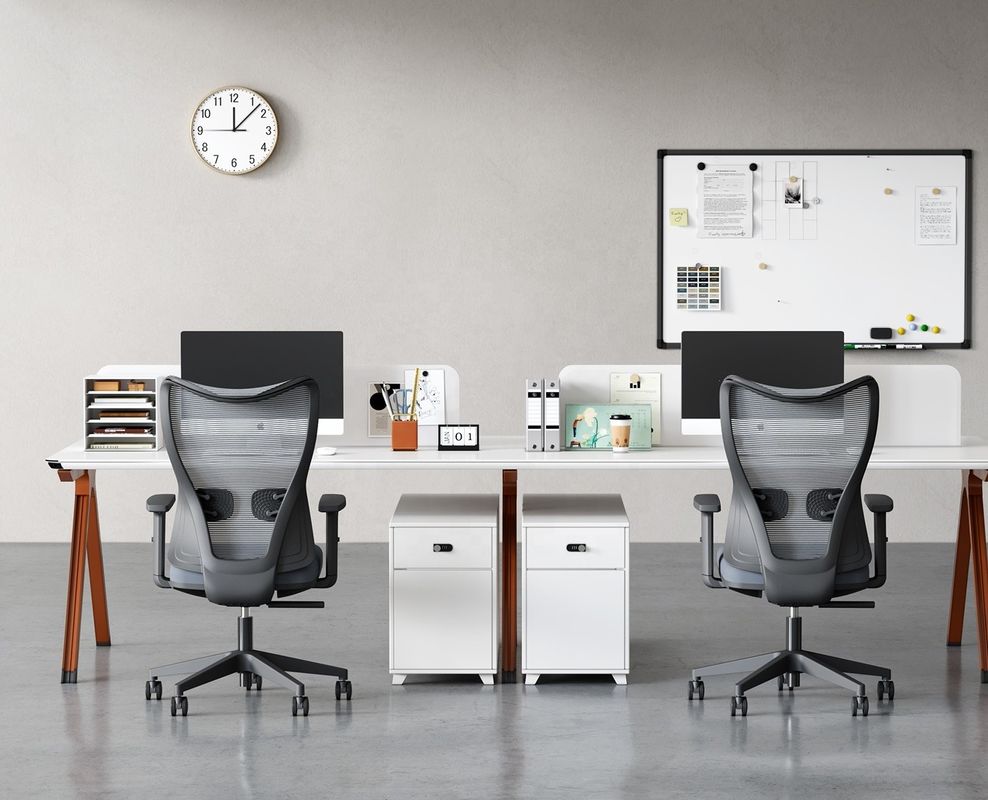 Sedile da ufficio a maglia regolabile per adulti 645*695*1010-1110mm Ruote girevoli comode