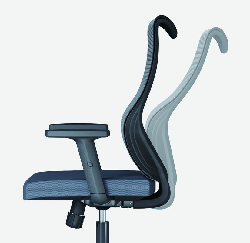 Sedile da ufficio a maglia regolabile per adulti 645*695*1010-1110mm Ruote girevoli comode