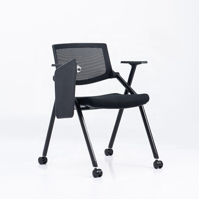 Poltabile Full Function Office Mesh Training Chair con pad di scrittura a ruota per studenti