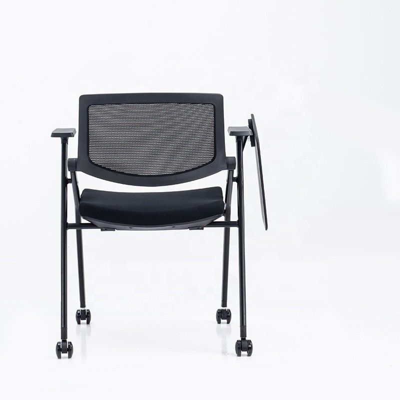 Poltabile Full Function Office Mesh Training Chair con pad di scrittura a ruota per studenti