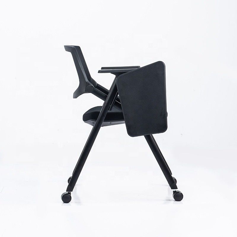 Poltabile Full Function Office Mesh Training Chair con pad di scrittura a ruota per studenti