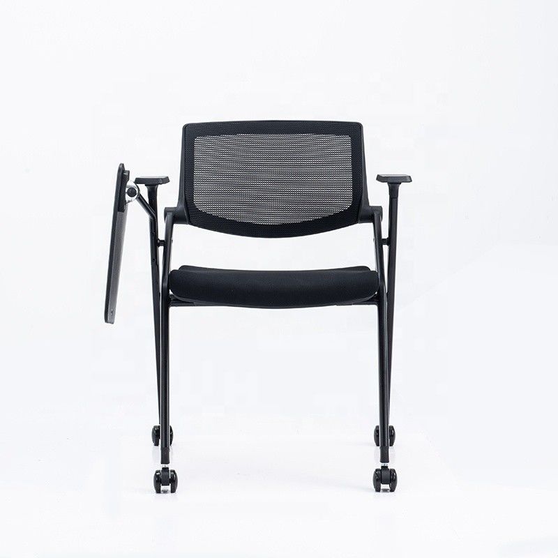 Poltabile Full Function Office Mesh Training Chair con pad di scrittura a ruota per studenti