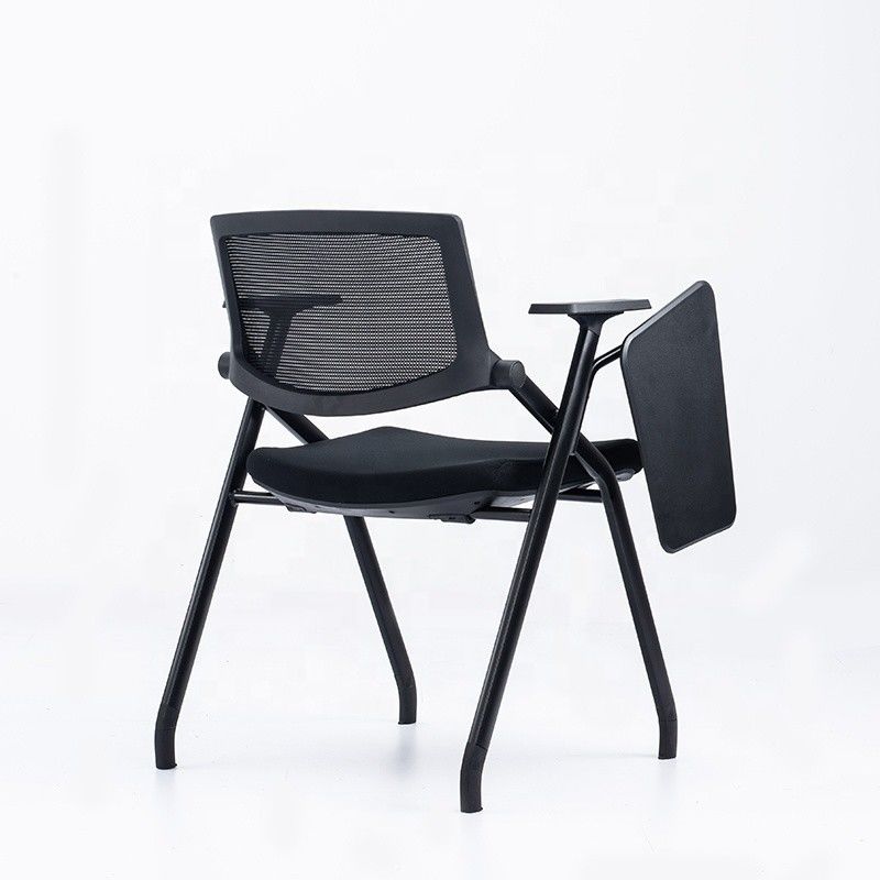 Poltabile Full Function Office Mesh Training Chair con pad di scrittura a ruota per studenti