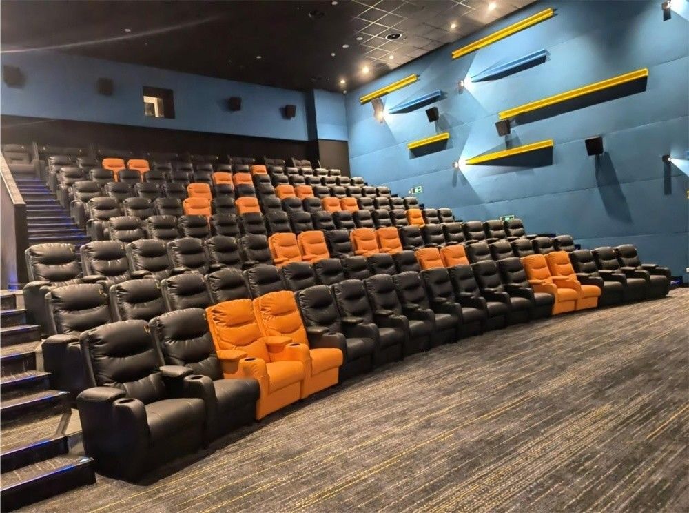 Moderno design stile teatro sedie cinema per sala auditorium teatro imballaggio della posta