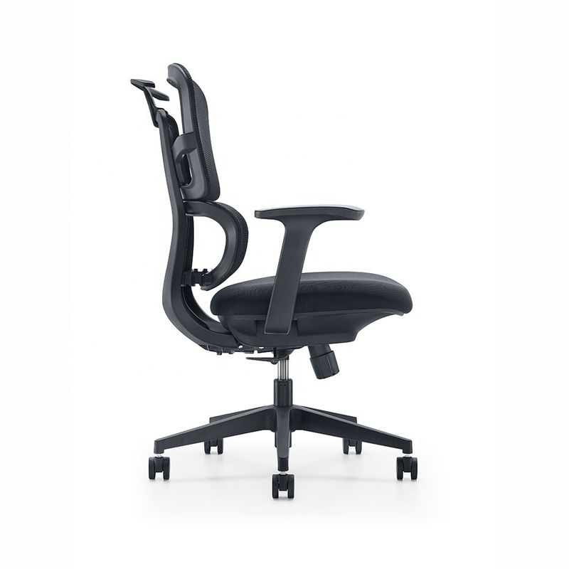 Sedile ergonomica per ufficio a doppia schiena regolabile a schiena media