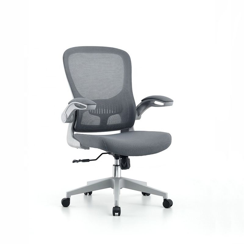 Sedile da ufficio ergonomica in schiuma esecutiva a maglia grigia regolabile per la casa/l'hotel/la scuola