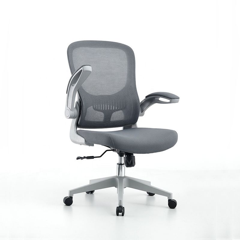 Sedile da ufficio ergonomica in schiuma esecutiva a maglia grigia regolabile per la casa/l'hotel/la scuola