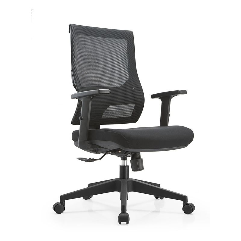 Sedie da ufficio esecutive in maglia nera in tessuto girevole Foshan per il Ministero degli Interni 650*580*960-1060mm