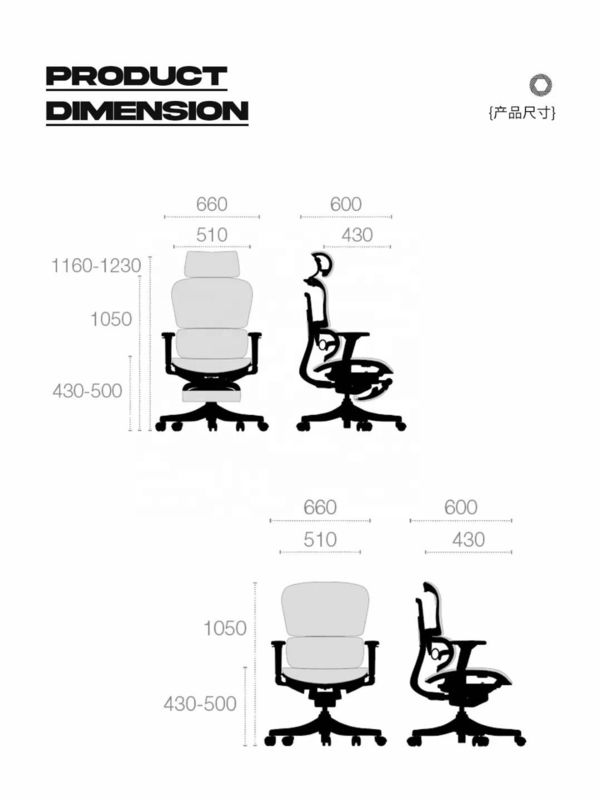Chair Executive Full Mesh Chair Office per il design moderno
