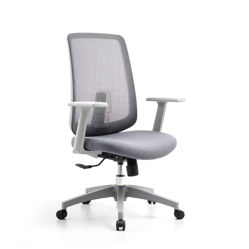 M-062B Sedile girante a maglia grigio con schiena media sedile ergonomica per dirigenti con schiena alta
