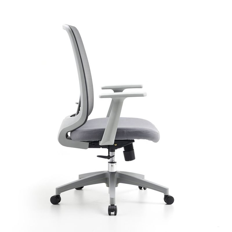 M-062B Sedile girante a maglia grigio con schiena media sedile ergonomica per dirigenti con schiena alta