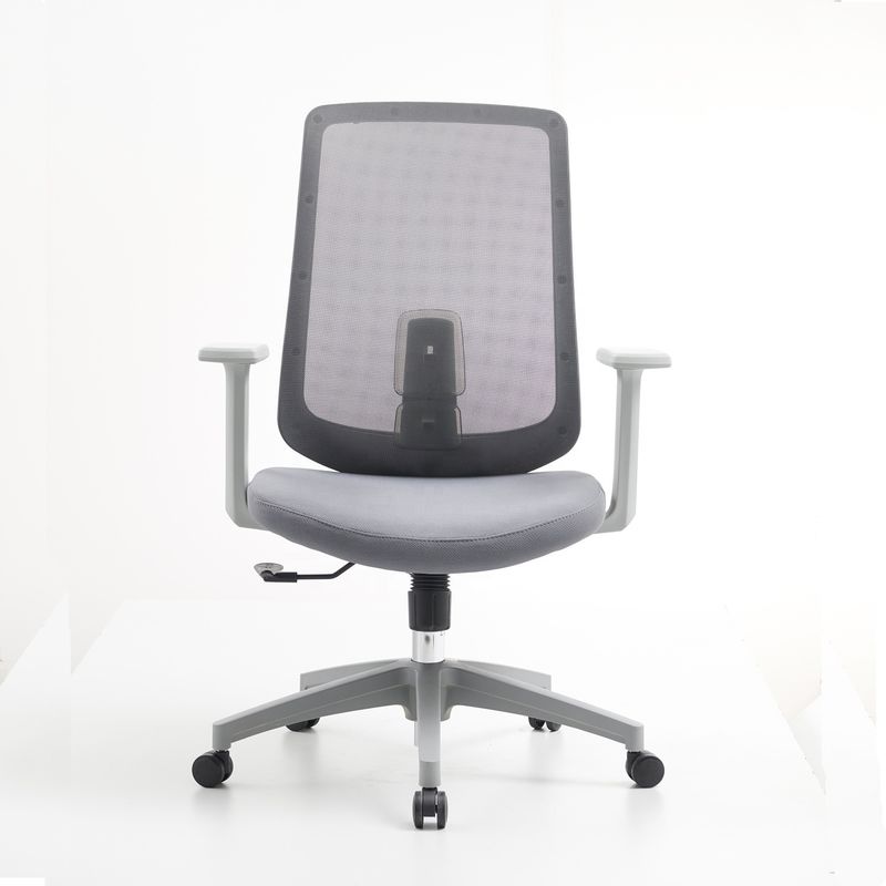 M-062B Sedile girante a maglia grigio con schiena media sedile ergonomica per dirigenti con schiena alta