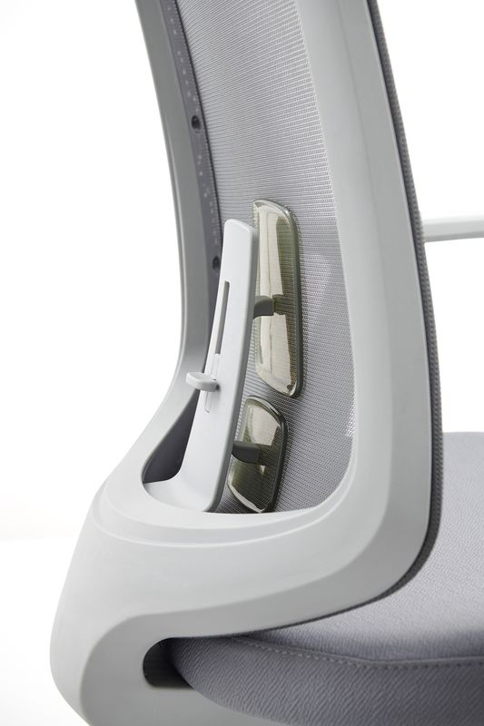 M-062B Sedile girante a maglia grigio con schiena media sedile ergonomica per dirigenti con schiena alta