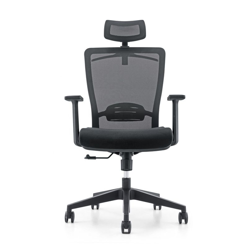 650*690*1150-1250mm Poltrona da ufficio regolabile di lusso con tessuto a maglia e braccio fisso