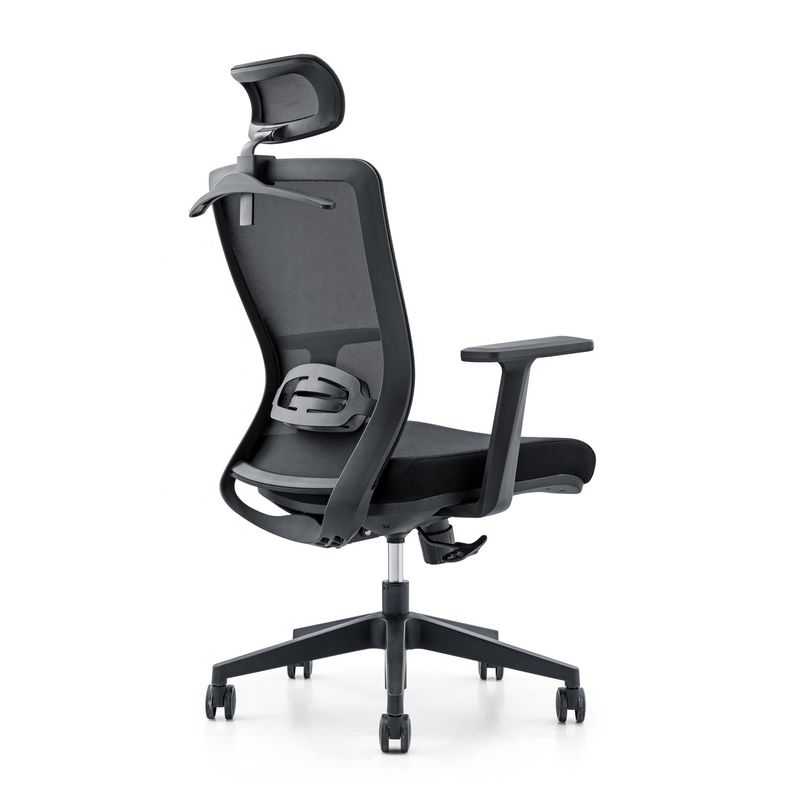 650*690*1150-1250mm Poltrona da ufficio regolabile di lusso con tessuto a maglia e braccio fisso