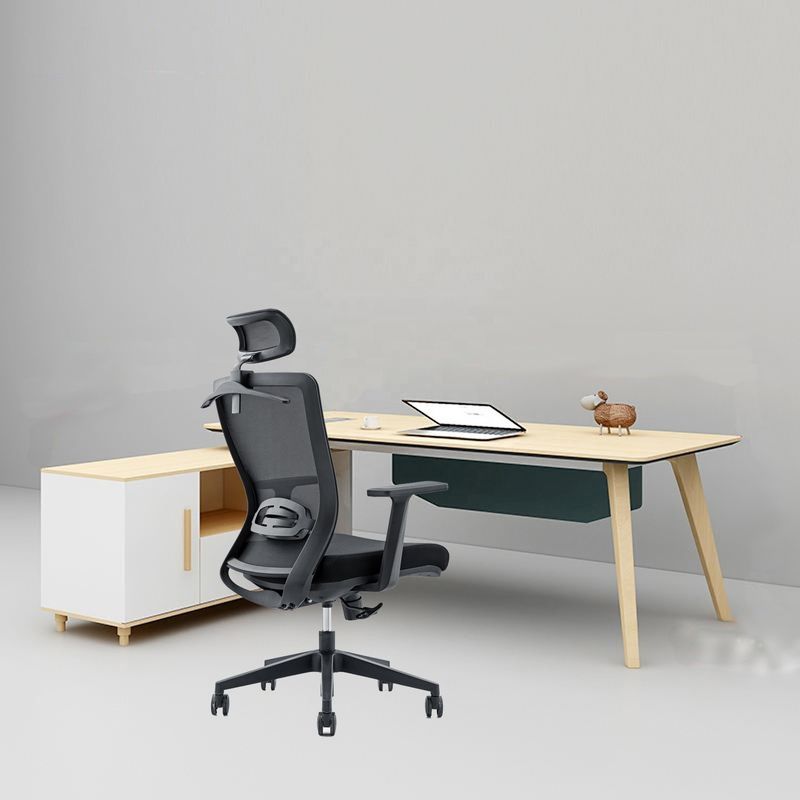 650*690*1150-1250mm Poltrona da ufficio regolabile di lusso con tessuto a maglia e braccio fisso