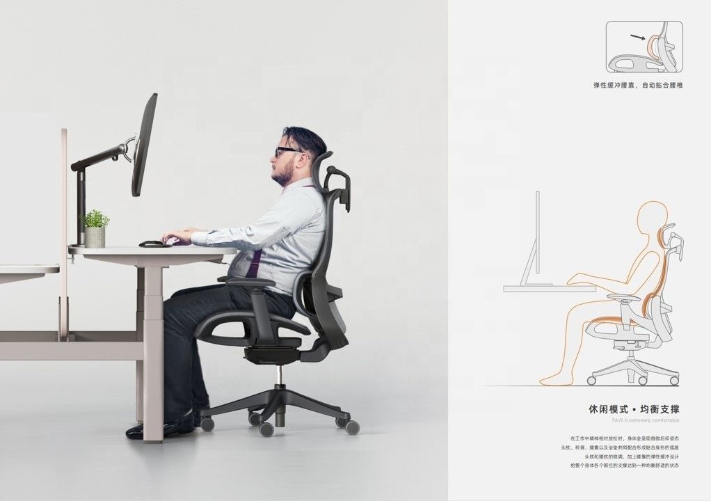 Full Mesh Boss Chair con meccanismo Donati Luxury Modern Office Furniture Pass BIFMA Test