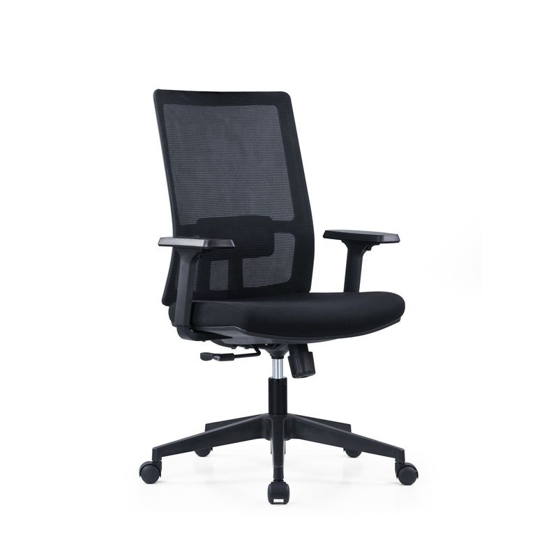 2D Arm Ergonomic Office Computer Chair rotante con supporto lombare e tessuto a maglia