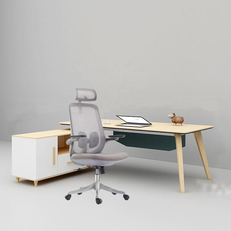 Acciaio inossidabile Y-SEATER HY3616 schiena Grigia maglia ufficio Executive Chair per il capo ufficio