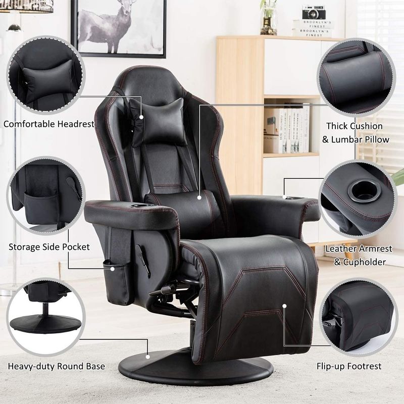 Ferro Metal Design Giapponese Lazy Boy Gamer Divano Recliner Rocker con sedia giratoria di gioco