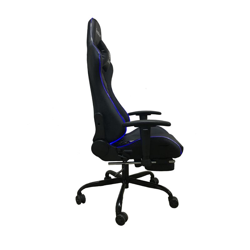 Sedile da gioco RGB in pelle sintetica con funzione di massaggio luci RGB e comfort elevato