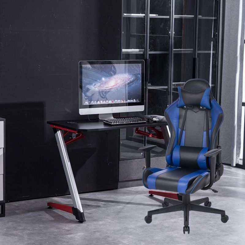 Sedia da gioco per giocatori da corsa in pelle in PVC con altezza regolabile