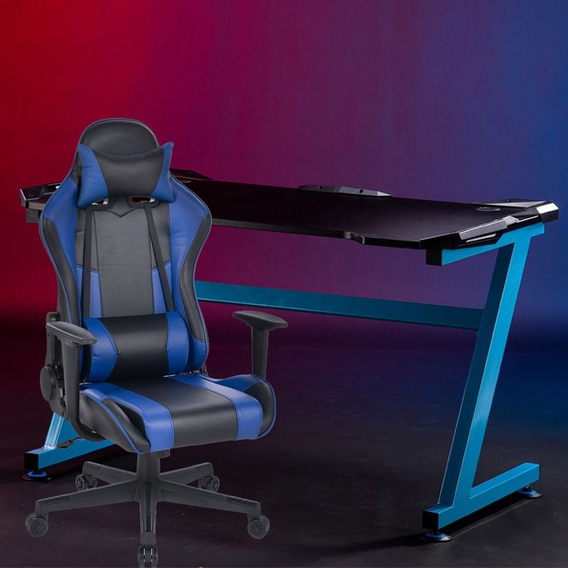 Sedia da gioco per giocatori da corsa in pelle in PVC con altezza regolabile