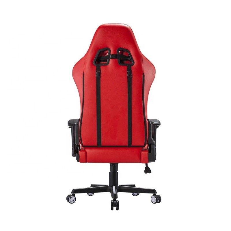 Comodo sedile per sport elettronici rotante sedile da gioco in cuoio in PU bianco professionale
