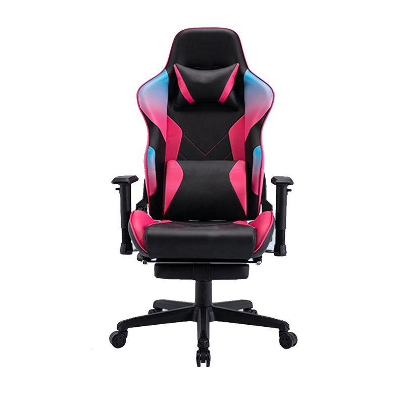 Flowing Light And Color Luxury PU Leather Racing Gaming Chair per computer gamer
