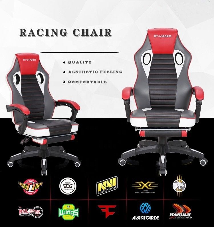 HCYZ OEM Racing Style Sedile da gioco da ufficio in cuoio per bambini Tipo metallo Ferro girevole