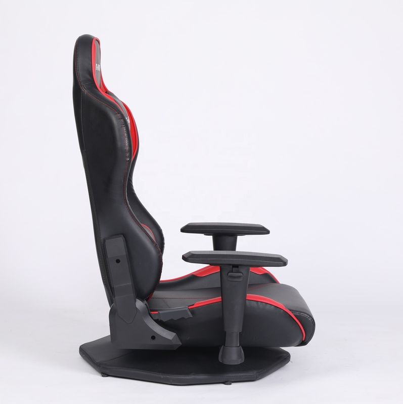 HCYZ sedia da gioco per computer in pelle di PVC grigio con design rotante conveniente e durevole