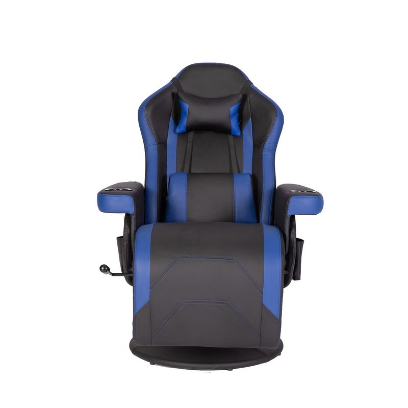 Sedile da gioco di lusso con portatavola in pelle di colore rosso in stile da corsa Sedile ergonomico Divano di ufficio girevole