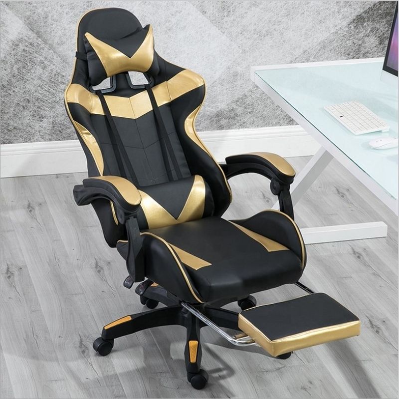 Moderno design di sedia da gioco in pelle in pvc schienale regolabile da 90 a 180 per il supporto finale