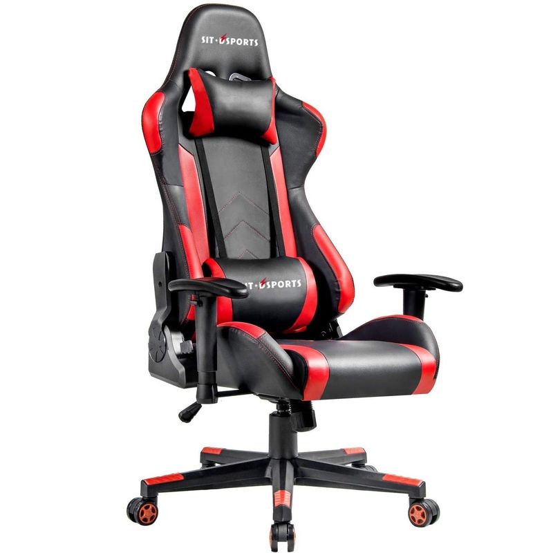 Sedia sportiva ergonomica in cuoio in stile design tradizionale per giochi di ufficio esecutivo