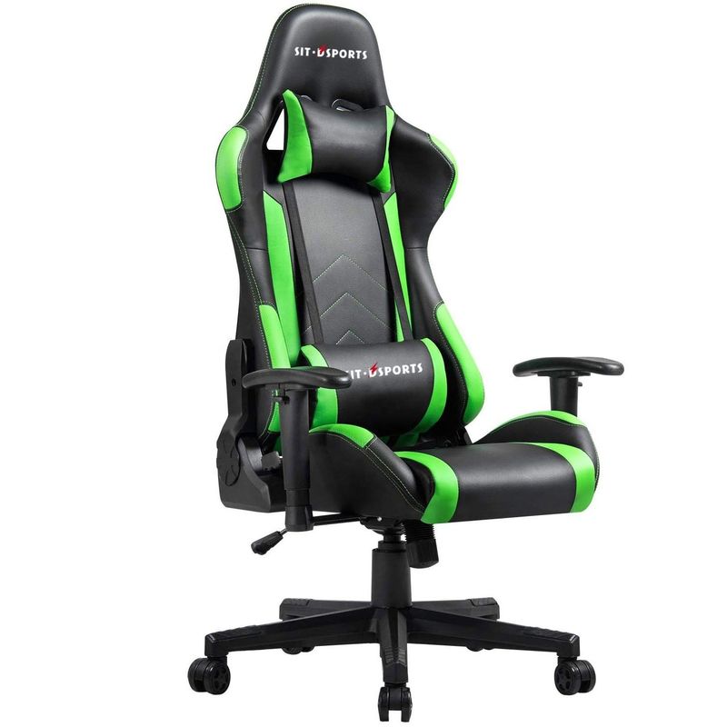Sedia sportiva ergonomica in cuoio in stile design tradizionale per giochi di ufficio esecutivo