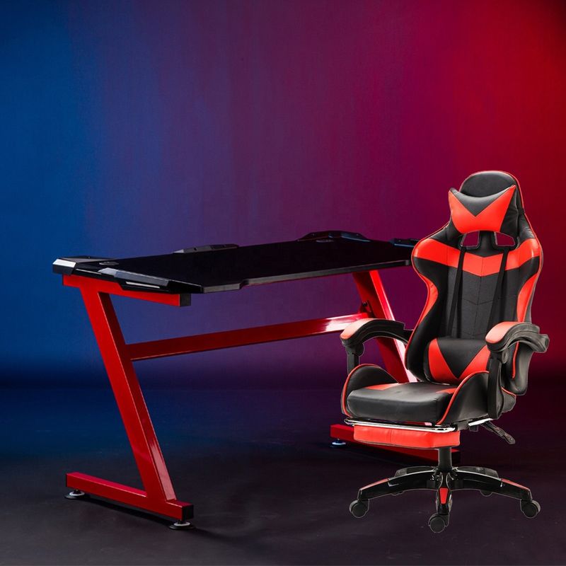Sedia da sport elettronica in ferro di tipo metallico Cattedra da gioco in cuoio PU confortevole per professionisti
